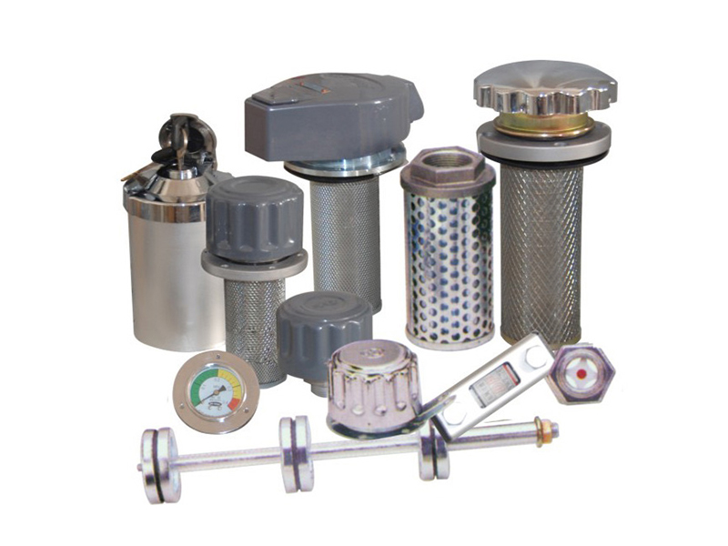 Various types of breather filters